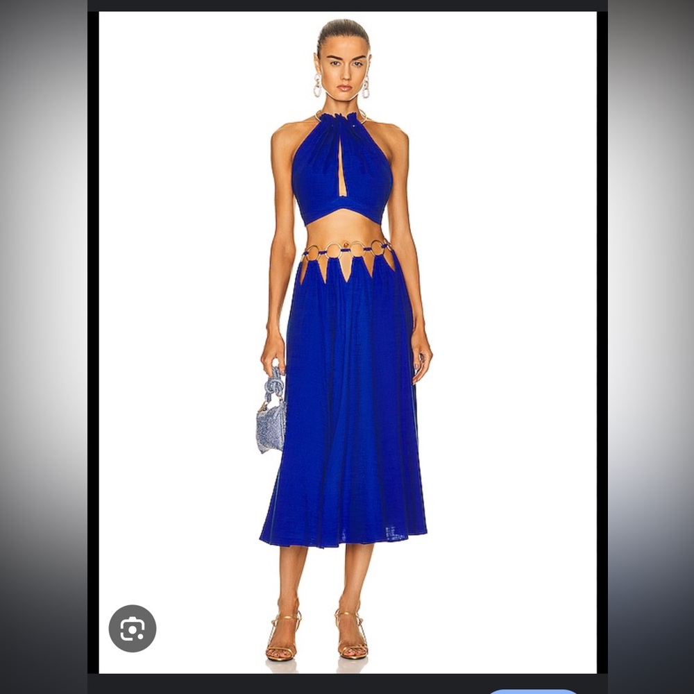Cult Gaia Idris Skirt in Persian Blue